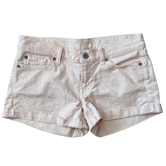 7 For All Man Kind Baby Pink Promotional Denim Shorts Women’s Size 28 - Picture 1 of 11